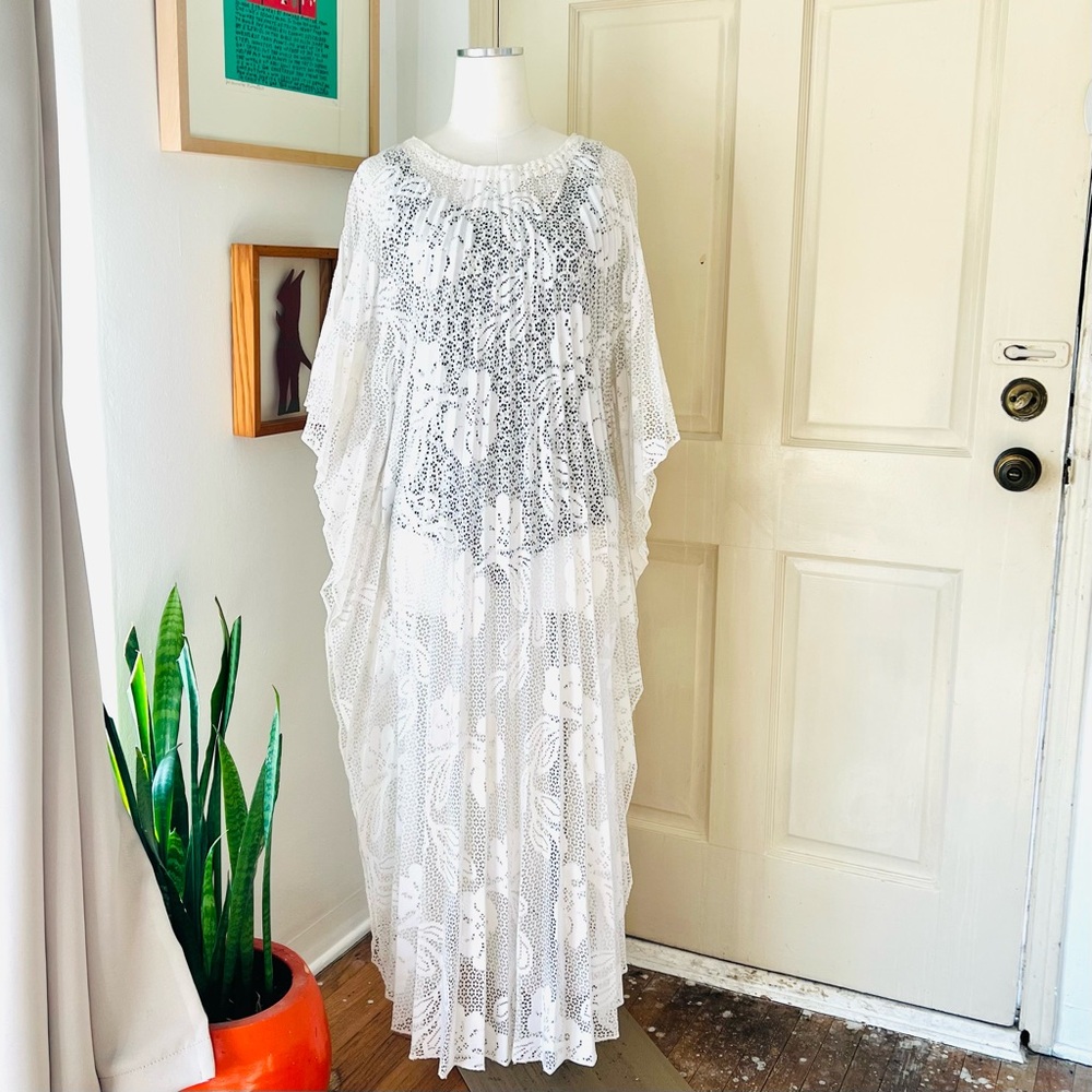 1960’s Sun Fashions Hawaii Accordion Caftan.